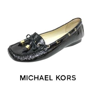 MICHAEL MICHAEL KORS Amber Leather Moccasin Flats